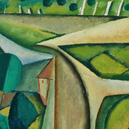 Paesaggio Di Manhufe Amadeo de Souza-Cardoso asc11 quadro stampato su tela