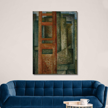 Attraverso L'Intersezione Di Windows Unfolding Amadeo de Souza-Cardoso asc15 quadro stampato su tela