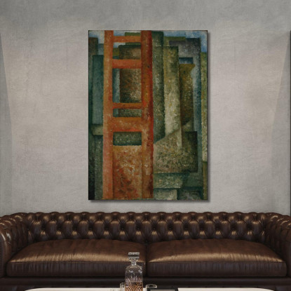 Attraverso L'Intersezione Di Windows Unfolding Amadeo de Souza-Cardoso asc15 quadro stampato su tela