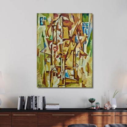 Fumatore Con Bocchino Amadeo de Souza-Cardoso asc20 quadro stampato su tela