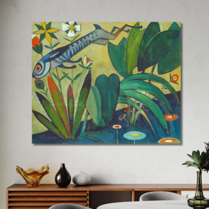 Il Salto Del Coniglio Amadeo de Souza-Cardoso asc24 quadro stampato su tela