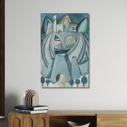 La Roccaforte Amadeo de Souza-Cardoso asc27 quadro stampato su tela