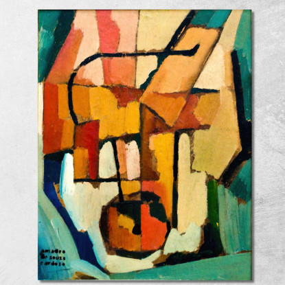 Tramelia Amadeo de Souza-Cardoso asc28 quadro stampato su tela