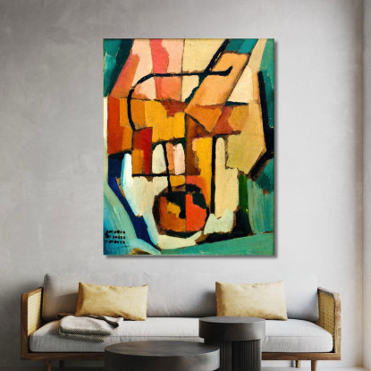 Tramelia Amadeo de Souza-Cardoso asc28 quadro stampato su tela