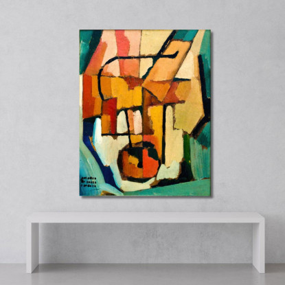 Tramelia Amadeo de Souza-Cardoso asc28 quadro stampato su tela