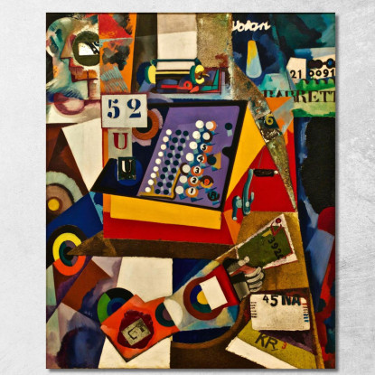 Registratore Di Cassa Senza Titolo Amadeo de Souza-Cardoso asc29 quadro stampato su tela