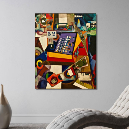 Registratore Di Cassa Senza Titolo Amadeo de Souza-Cardoso asc29 quadro stampato su tela