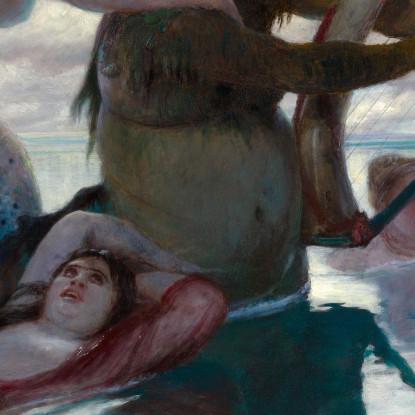 Nel Mare Arnold Böcklin abk17 quadro stampato su tela