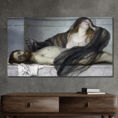 Maddalena Addolorata Per Il Corpo Di Cristo Arnold Böcklin abk24 quadro stampato su tela