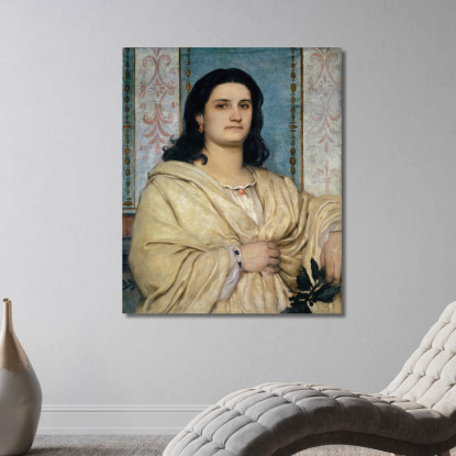 Ritratto Di Angela Böcklin Come Musa Arnold Böcklin abk42 quadro stampato su tela