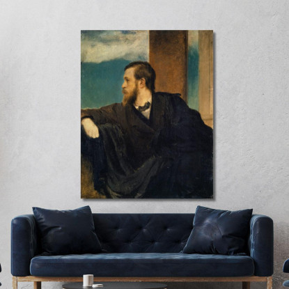 Autoritratto Arnold Böcklin abk59 quadro stampato su tela