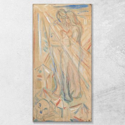 Fisica Edvard Munch em244 quadro stampato su tela