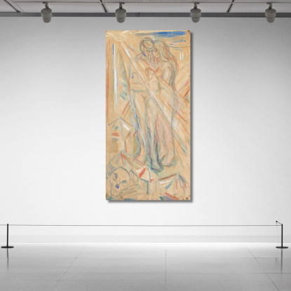 Fisica Edvard Munch em244 quadro stampato su tela