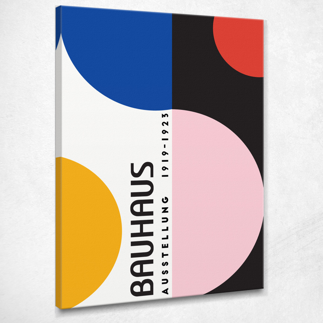Quadro Bauhaus Contrasti Di Cerchi Colorati Bauhaus Style bhs17 quadro stampato su tela