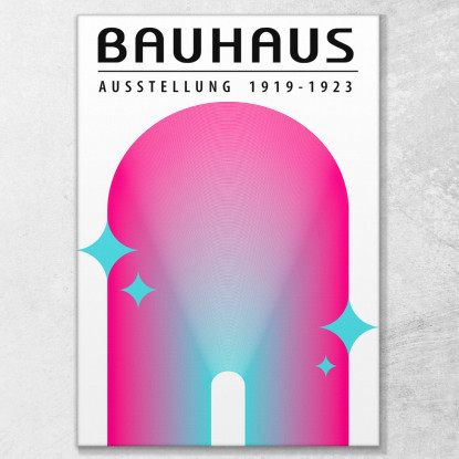 Quadro Bauhaus Arco Luminoso Sfumato Bauhaus Style bhs26 quadro stampato su tela