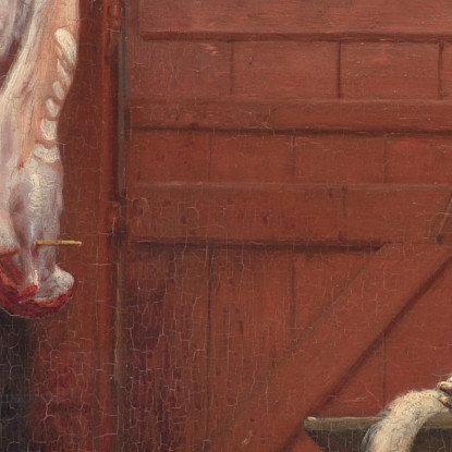 Un Mattatoio A Hellebæk Carl Bloch cbl1 quadro stampato su tela