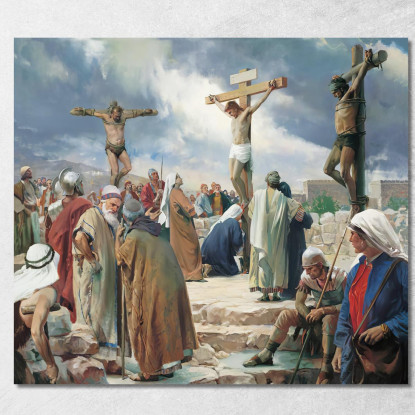 Crocifissione Carl Bloch cbl12 quadro stampato su tela