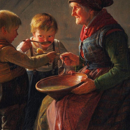 Un Pasto Carl Bloch cbl17 quadro stampato su tela