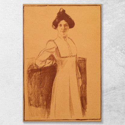 Ritratto Di Märta Sandalo Edvard Munch em251 quadro stampato su tela
