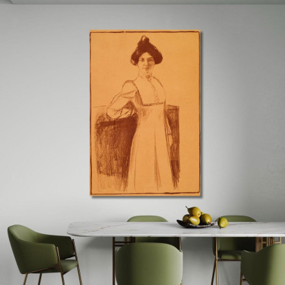 Ritratto Di Märta Sandalo Edvard Munch em251 quadro stampato su tela