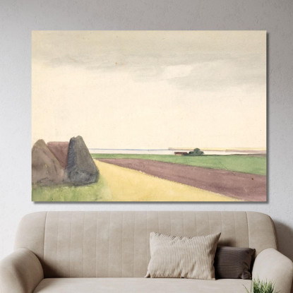 Signora Che Legge Carl Bloch cbl21 quadro stampato su tela