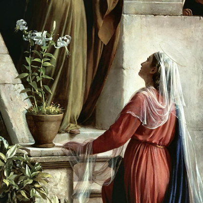 Maria Ed Elisabetta Carl Bloch cbl22 quadro stampato su tela