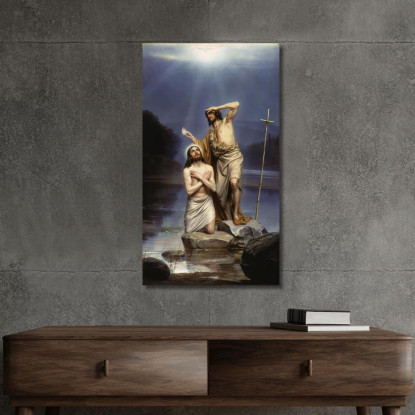 Il Battesimo Di Cristo Carl Bloch cbl28 quadro stampato su tela