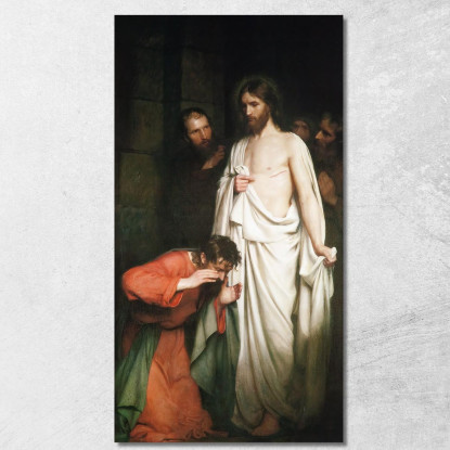 Il Dubbioso Tommaso Carl Bloch cbl30 quadro stampato su tela