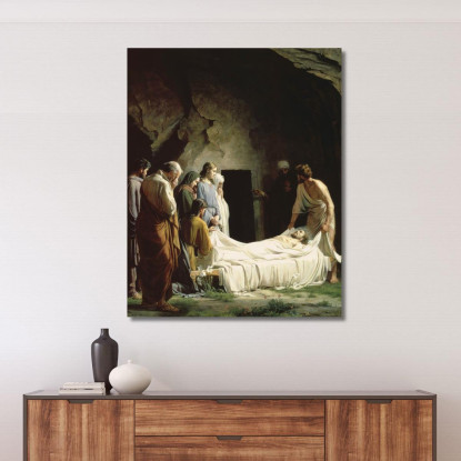La Sepoltura Carl Bloch cbl31 quadro stampato su tela