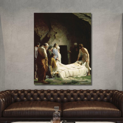 La Sepoltura Carl Bloch cbl31 quadro stampato su tela