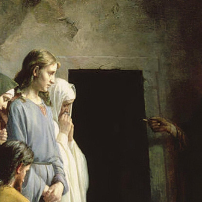 La Sepoltura Carl Bloch cbl31 quadro stampato su tela