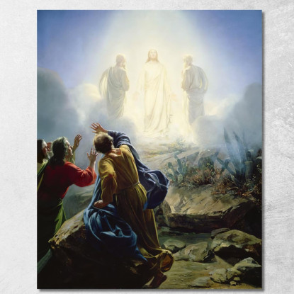 Trasfigurazione Di Gesù Carl Bloch cbl36 quadro stampato su tela