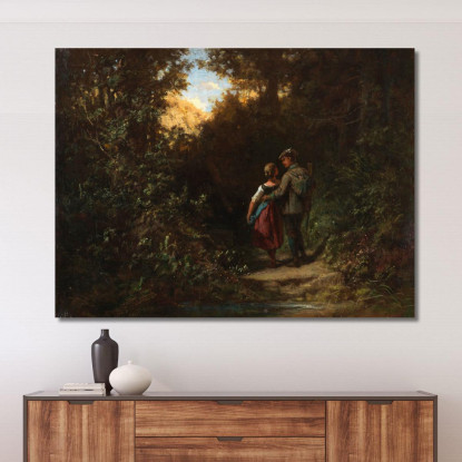 Durante Il Gioco Cammina Carl Spitzweg csp3 quadro stampato su tela