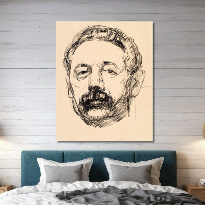 Ritratto Di Tor Hedberg Edvard Munch em254 quadro stampato su tela