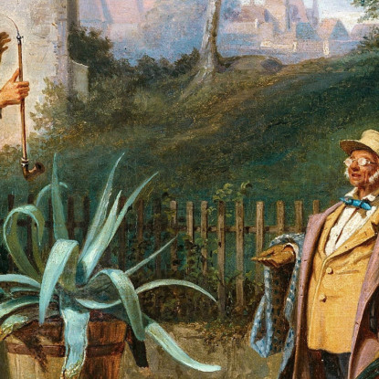 Amici D'Infanzia Carl Spitzweg csp8 quadro stampato su tela