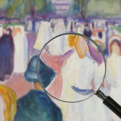 Passeggiata In Primavera Edvard Munch em255 quadro stampato su tela