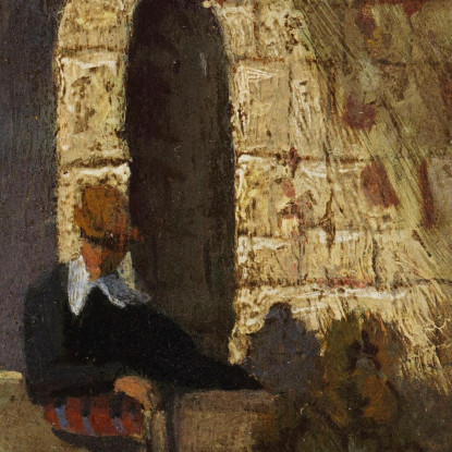 Lo Studente Nel Centro Di Detenzione Carl Spitzweg csp16 quadro stampato su tela