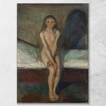 Pubertà 2 Edvard Munch em256 quadro stampato su tela