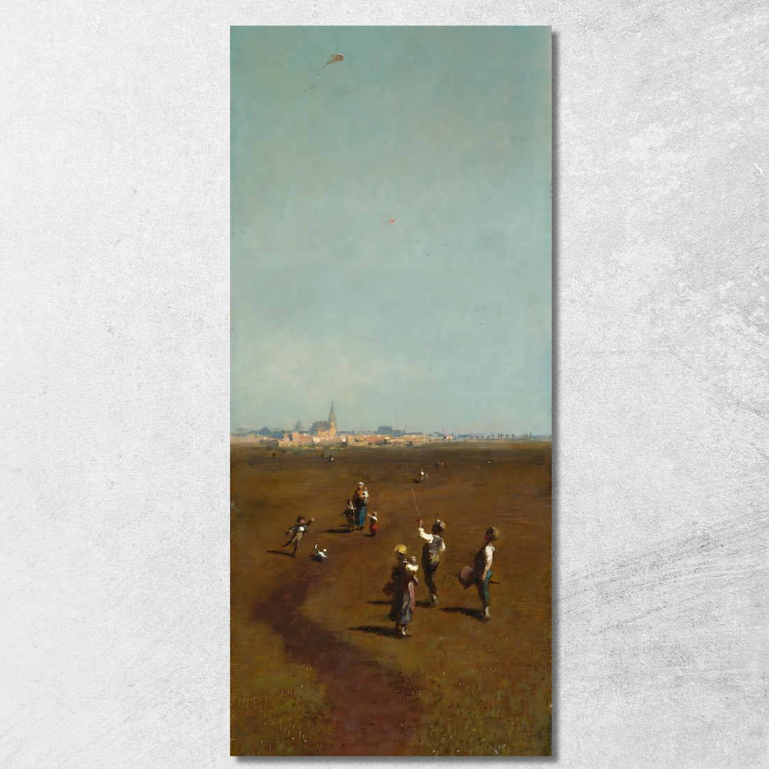 Aquiloni Volanti Carl Spitzweg csp25 quadro stampato su tela