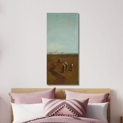 Aquiloni Volanti Carl Spitzweg csp25 quadro stampato su tela