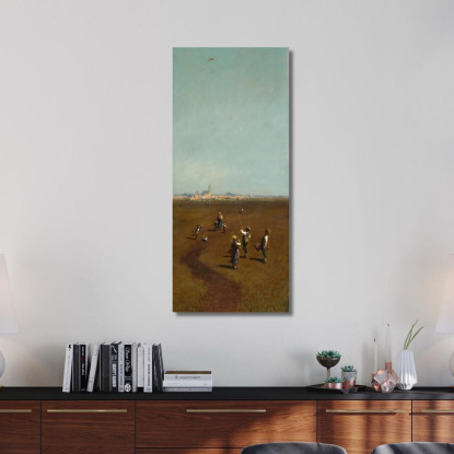 Aquiloni Volanti Carl Spitzweg csp25 quadro stampato su tela