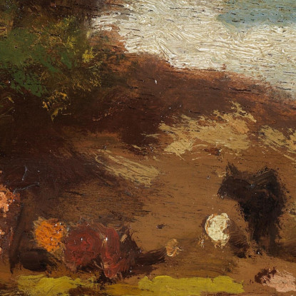 Paesaggio Con Mucche Carl Spitzweg csp39 quadro stampato su tela