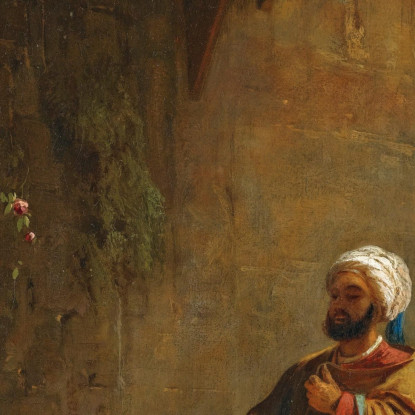 Strada Al Cairo Türk Trova Rose A Cairo Street Carl Spitzweg csp51 quadro stampato su tela