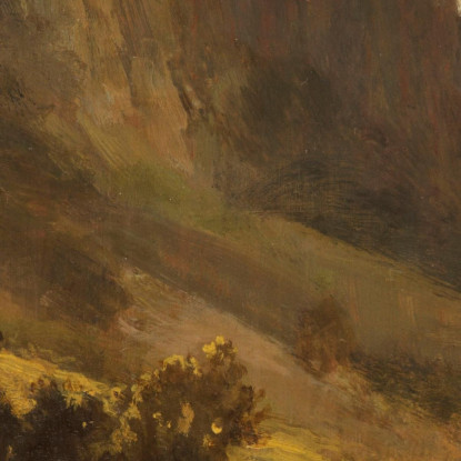 Talschlucht Con Sennerin Carl Spitzweg csp55 quadro stampato su tela