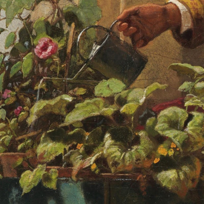 La Soffitta Io Carl Spitzweg csp60 quadro stampato su tela