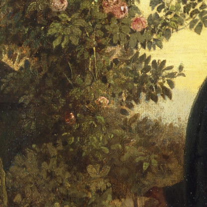 L'Amante Delle Rose Carl Spitzweg csp63 quadro stampato su tela