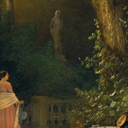 Il Vedovo Carl Spitzweg csp64 quadro stampato su tela