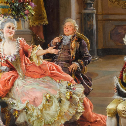 Un Incontro Elegante Cesare Auguste Detti cad6 quadro stampato su tela