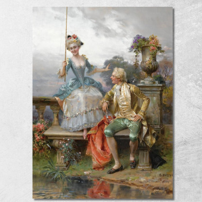 Pesca Per Una Buona Cattura Cesare Auguste Detti cad7 quadro stampato su tela