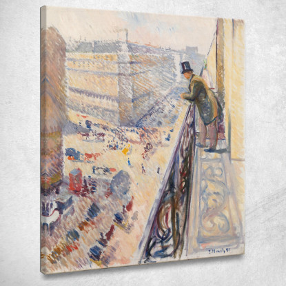 Rue Lafayette Edvard Munch em265 quadro stampato su tela